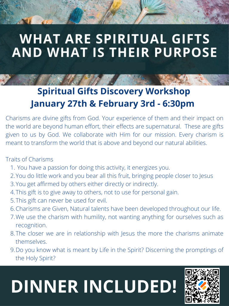 Spiritual Gifts Discovery Workshop - Holy Trinity Catholic Church