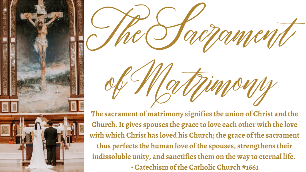 matrimony symbols catholic