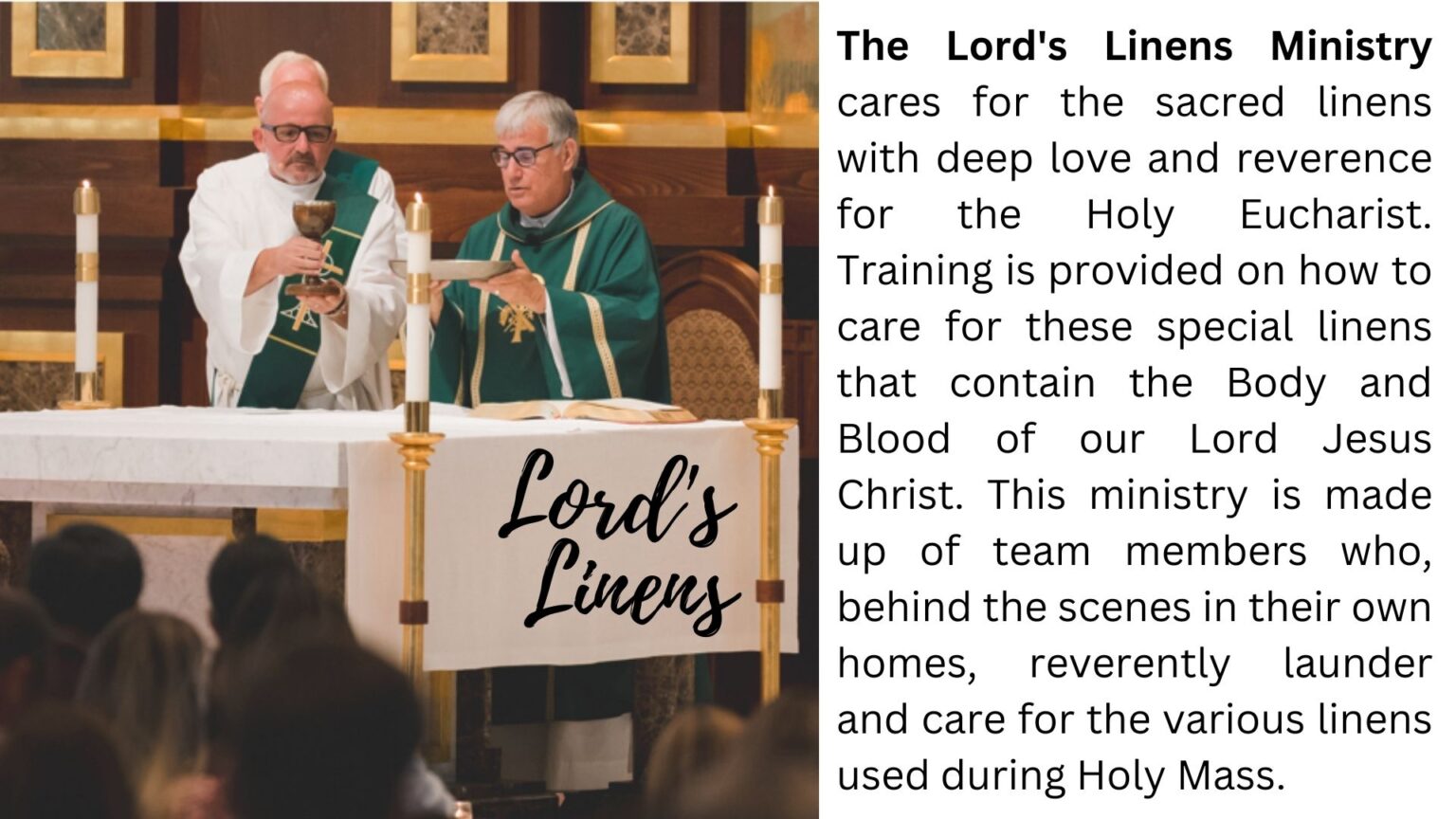 Lord's Linens Holy Trinity Catholic Church